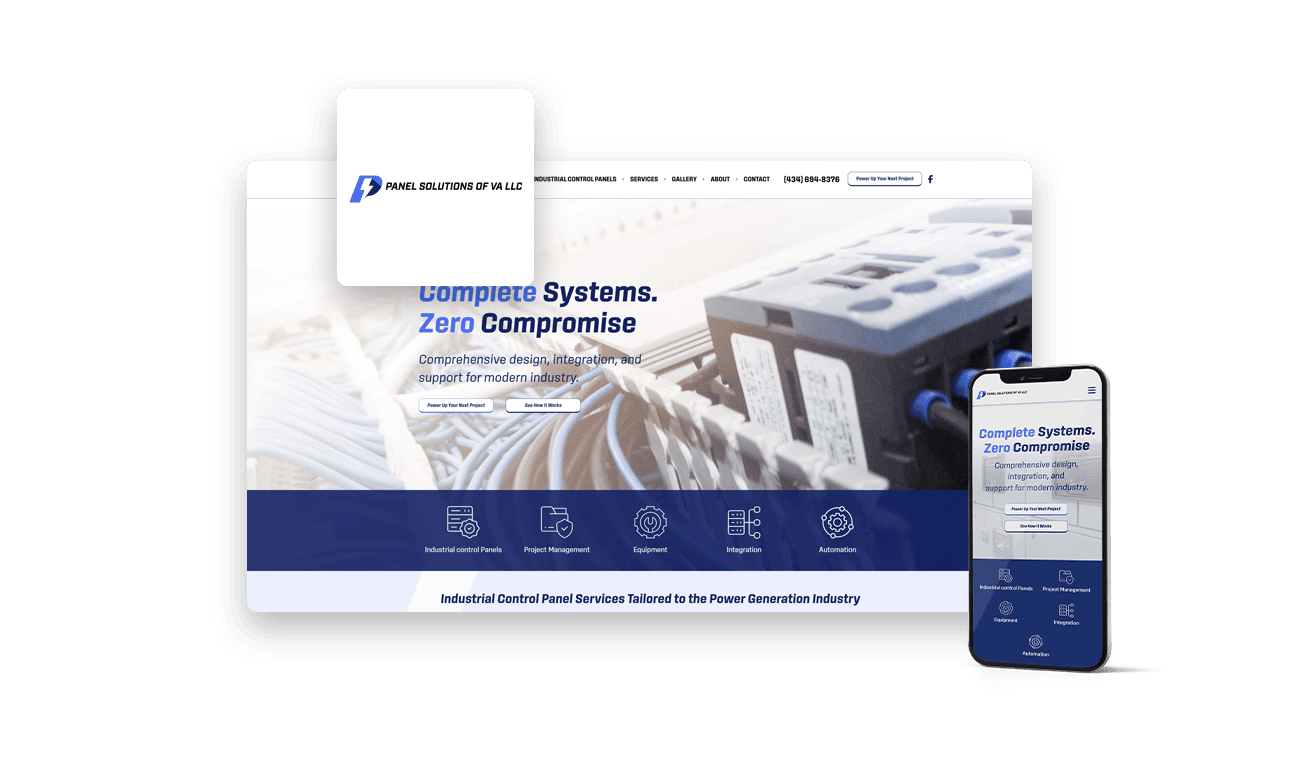 Panel Solutions website portfolio thumbnail